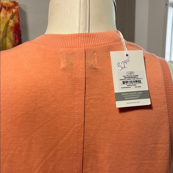 Mud Pie Coral Sleeveless Tank Top - Picture 5 of 13